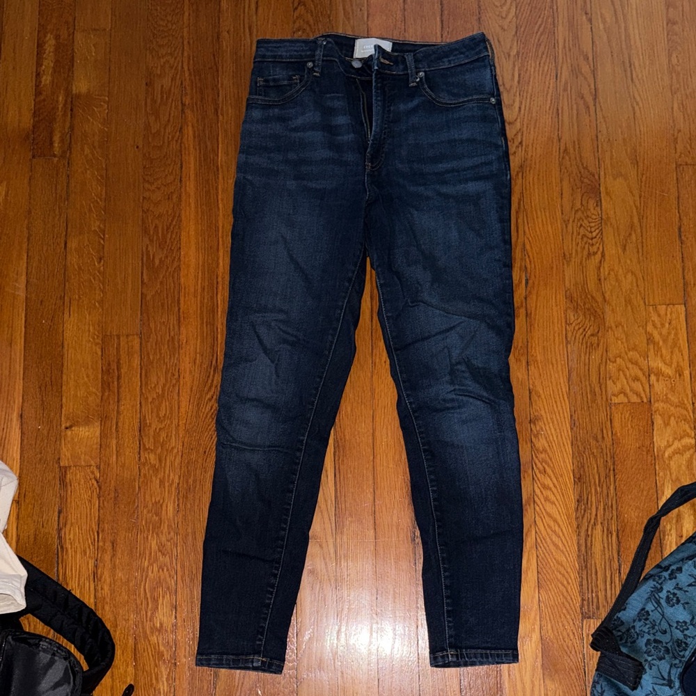 Everlane Dark Indigo Skinny High-Rise Jeans